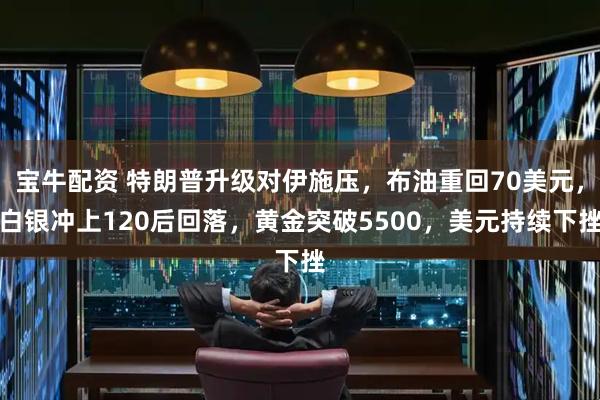宝牛配资 特朗普升级对伊施压，布油重回70美元，白银冲上120后回落，黄金突破5500，美元持续下挫